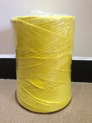 Split Film Fibrillate Twisted 2.5g/M Yellow Banana Twine Virgin PP Material