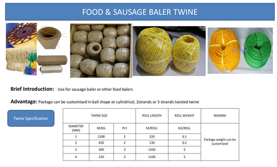 UV Resistant Polypropylene Tying Twine with High Tensile Strength (105KGF - 250KGF) and Customizable Length for Greenhouse and Agriculture