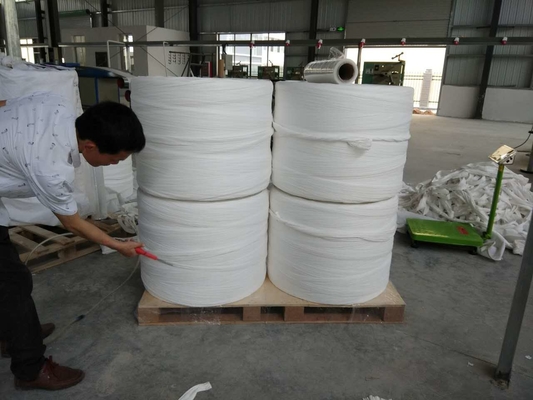 Fibrillated Split Film PP Filler Yarn Polypropylene Filler In Jumbo Spools