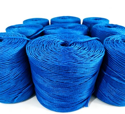 حبل بولي بروبلين بشريط مقسم، خيط بالات PP للتبن المربع والتعبئة